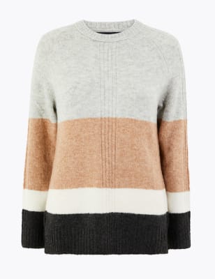 Marks and spencer on sale colour block jumper