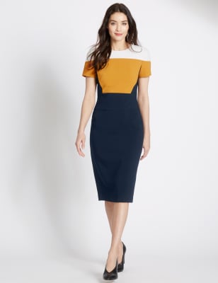 Colour block 2025 shift dress uk