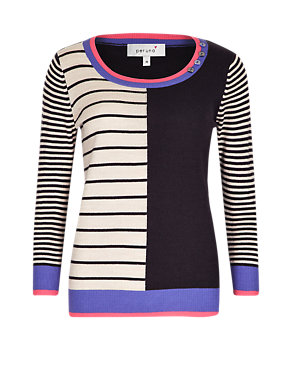 Colour Block Soft Knit Striped Jumper Image 2 of 4