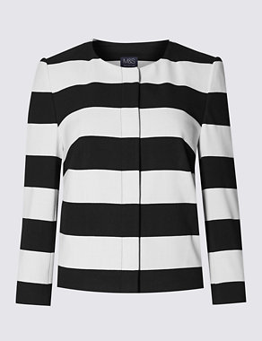 Colour Block Striped Jacket Image 2 of 3