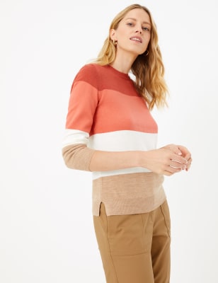 Marks and spencer outlet colour block jumper