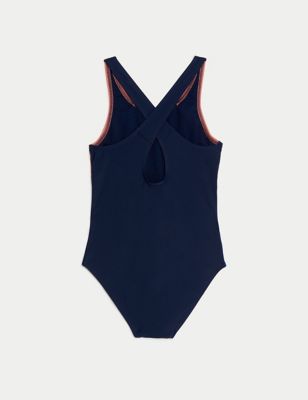 Colour Block Swimsuit (6-16 Yrs) Image 2 of 3
