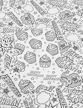 Colour-In Sheet Wrapping Paper Image 2 of 3
