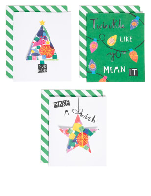 Colourful Charity Christmas Cards Pack Of 15 M S