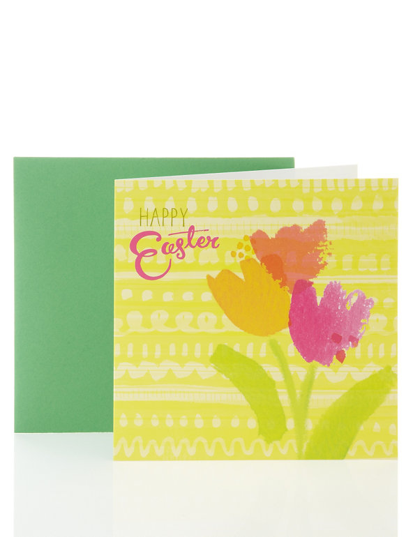 Colourful Floral Easter Card Image 1 of 1