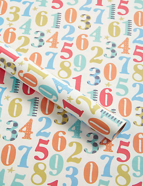 Colourful Numbers Roll Wrap Image 2 of 3