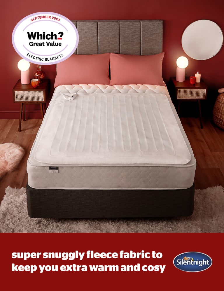 Comfort Control Fleece Electric Blanket Silentnight M S