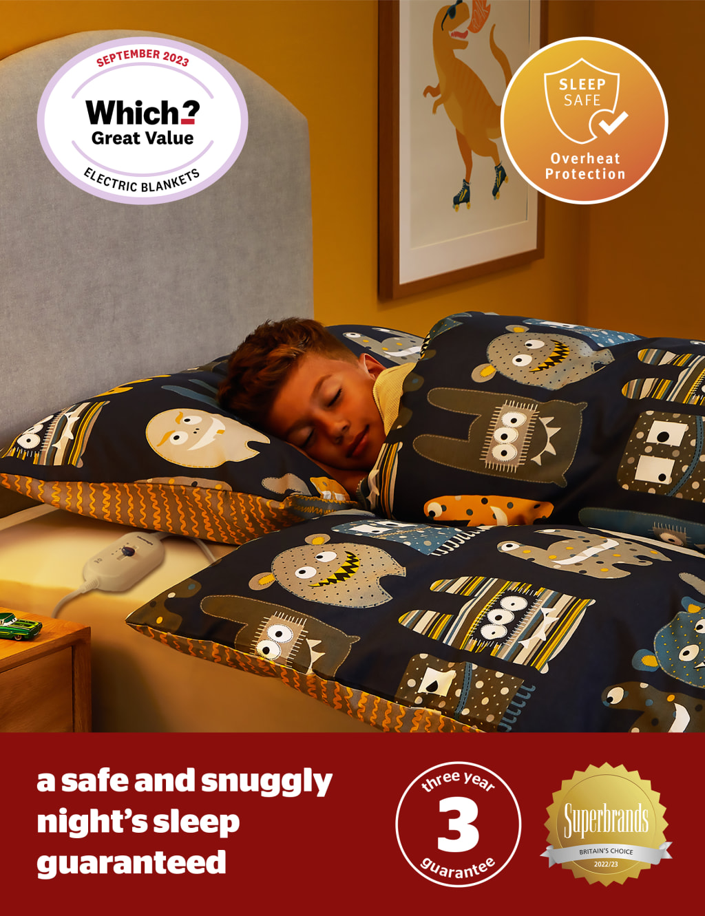 Comfort Control Fleece Electric Blanket