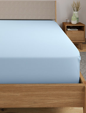 Comfortably Cool Lyocell Rich Extra Deep Fitted Sheet Image 2 of 3
