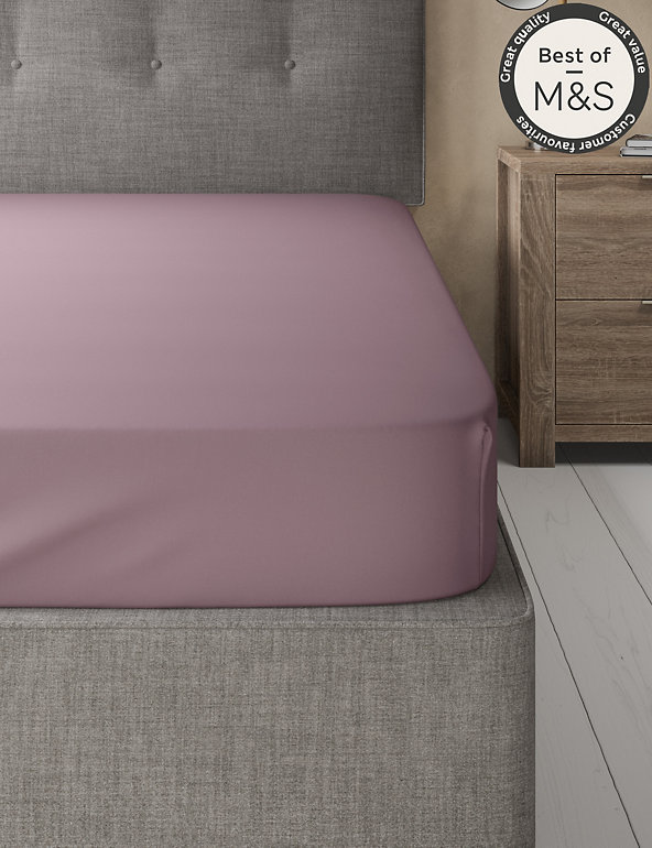 Comfortably Cool Lyocell Rich Fitted Sheet Image 1 of 2