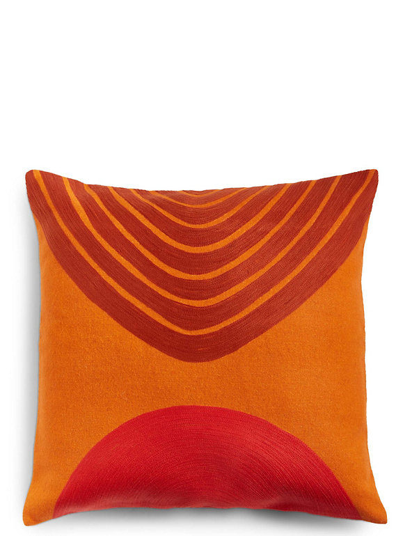 Conran Crewel Circles Embroidered Cushion Image 1 of 2