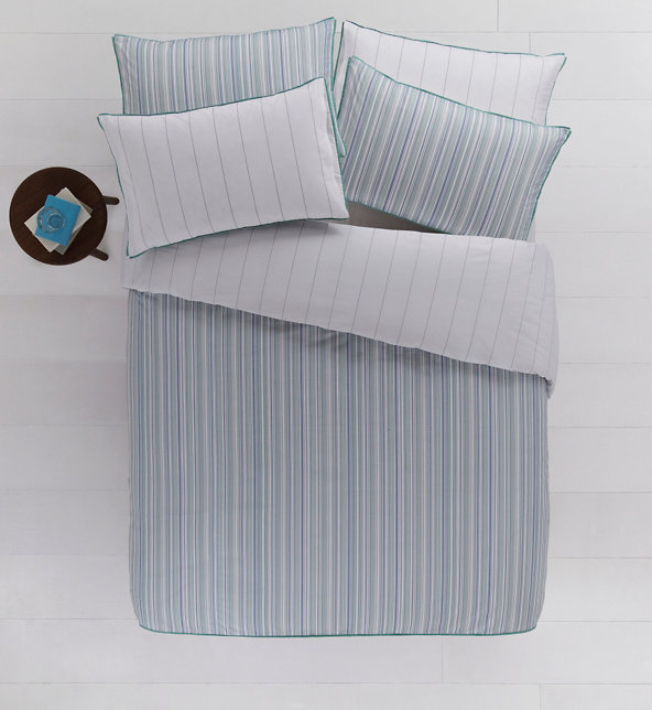 Conran Wide Chambray Striped Bedset Image 1 of 1