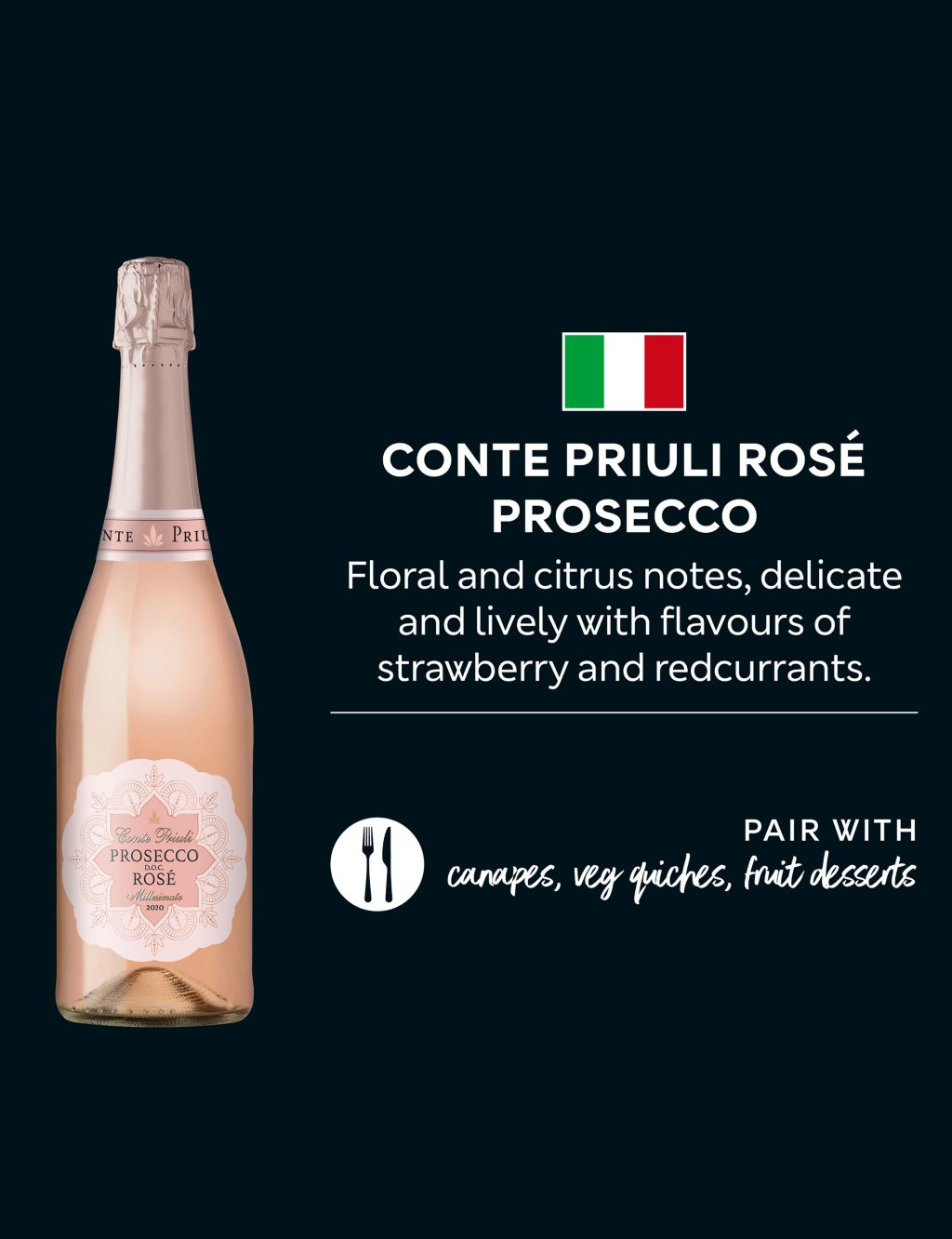 Conte Priuli Prosecco Rosé - Case of 6 1 of 5