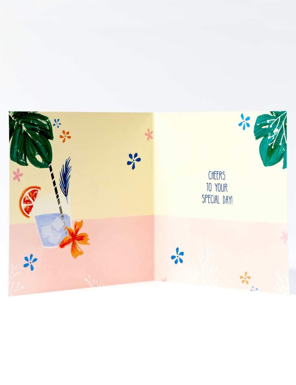 Contemporary Cocktails Birthday Card For Her M&S