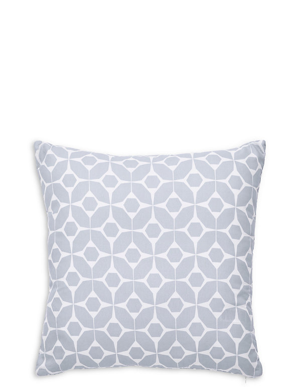 Contemporary Geometric Quilted Cushion Image 1 of 2