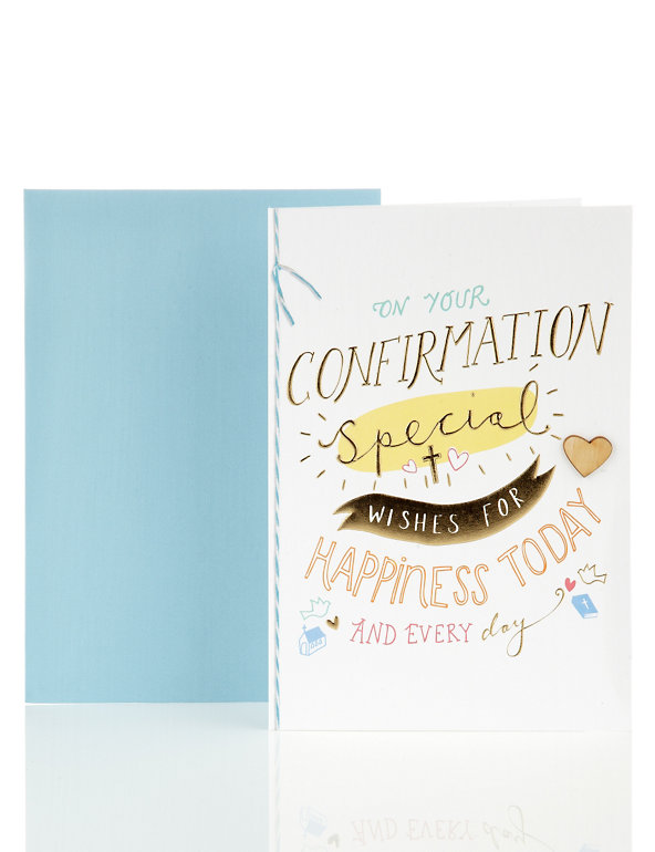 Contemporary Special Wishes Confirmation Card Image 1 of 2