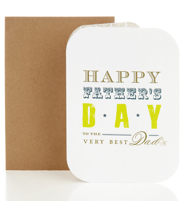 Contemporary Text Father's Day Card Image 1 of 2