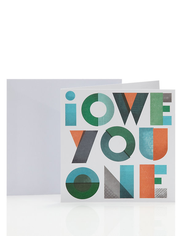 Contemporary Typographic Thank You Card Image 1 of 2