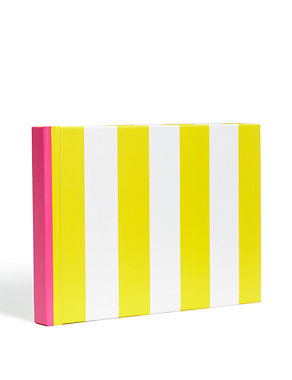 Contemporary Vibrant Yellow Stripe A6 Notebook Image 2 of 3