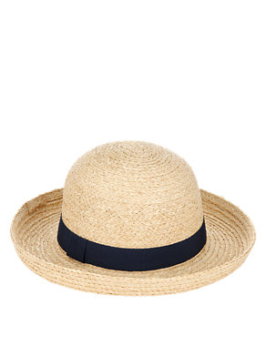 Contrast Band Straw Hat Image 2 of 3