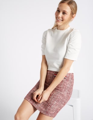 Tweed clearance skirt m&s