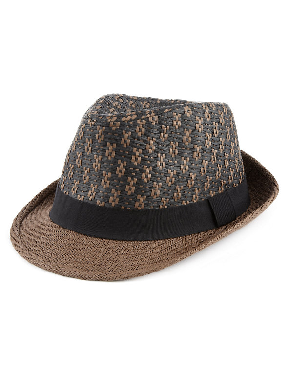 Contrast Wide Brim Trilby Hat Image 1 of 1