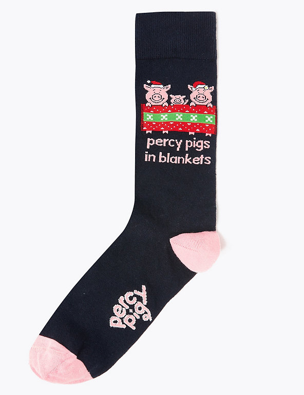 Cool & Fresh™ Percy Pigs In Blankets Socks Image 1 of 2
