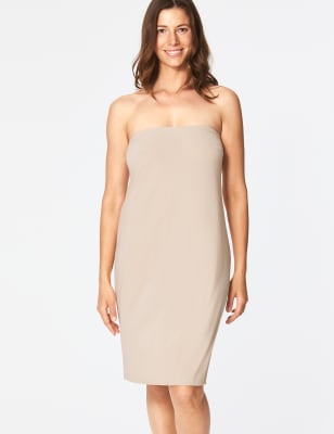 bandeau slip dress