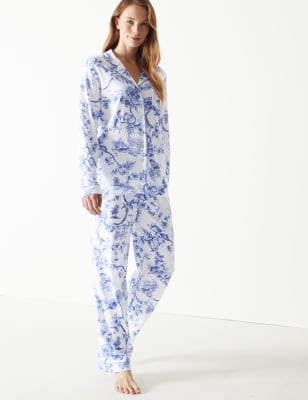 Cool Comfort TM Cotton Modal Pyjama Set, M&S Collection