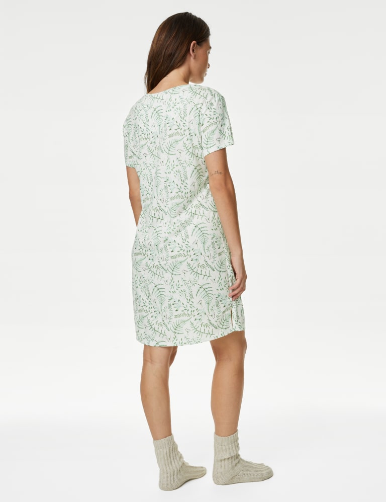 Cool Comfort™ Cotton Modal Printed Nightdress 4 of 4