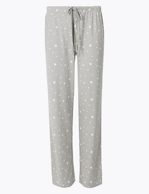 Cool Comfort™ Cotton Modal Star Pyjama Bottoms Image 2 of 3