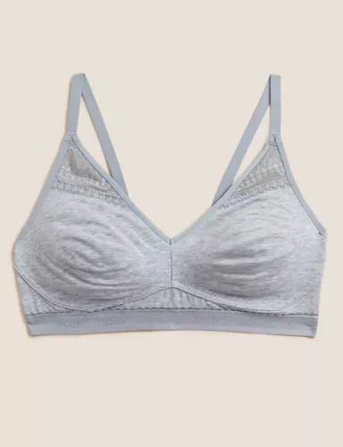 Cool Comfort™ Cotton Rich Non Wired Bralette 1 of 3