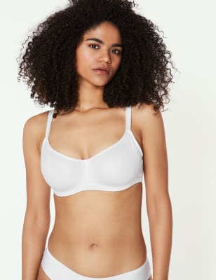 Cool Comfort™ Cotton Rich Non-Padded Full Cup Bra B-E, M&S Collection