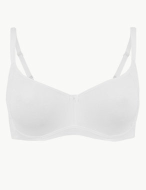 Cool Comfort™ Cotton Rich Smoothing Full Cup Bra A-E Image 2 of 4
