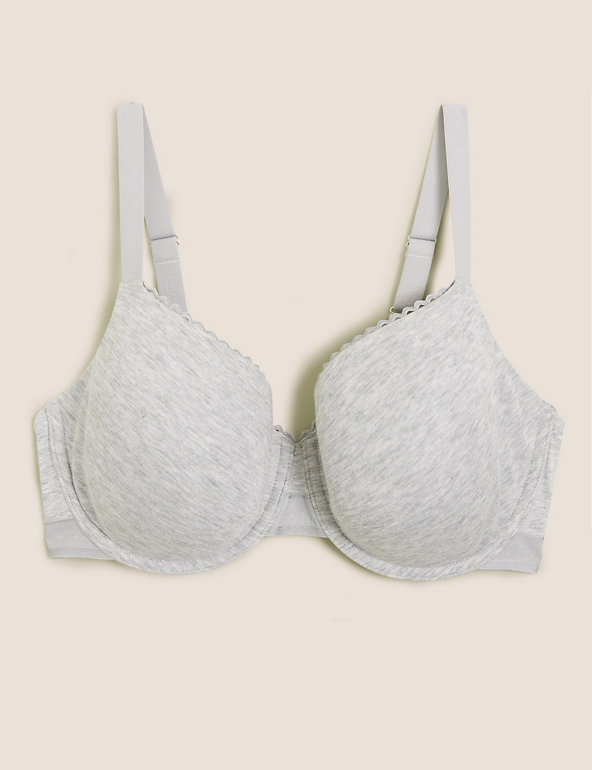 Details about   M&S White Bra Cool Comfort Cotton Rich Non Padded Full Cup Lace Underwired 2806 