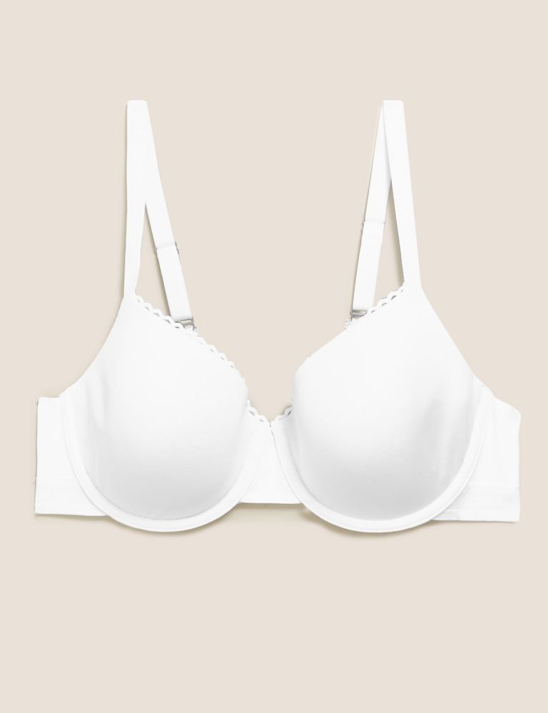 Marks and Spencer - 1) Cool Comfort™ Cotton Rich Non-Padded Full Cup Bra  ($49.90) A special blend of luxurious Supima® cotton with added stretch and  our Cool Comfort™ technology help to create