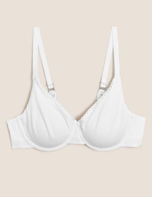 EX M&S 2110 Cool Comfort Cotton Rich Underwired Padded Full Cap Bra (S14)