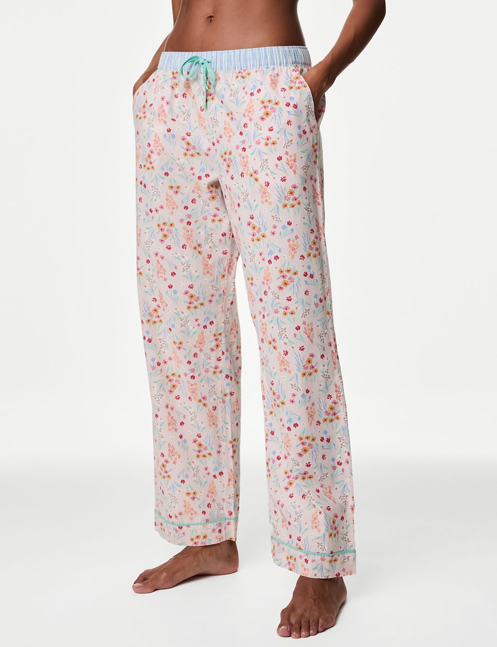 Cool Comfort™ Pure Cotton Floral Pyjama Bottoms 7 of 7