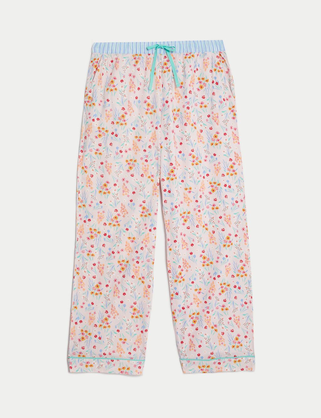 Cool Comfort™ Pure Cotton Floral Pyjama Bottoms 1 of 7