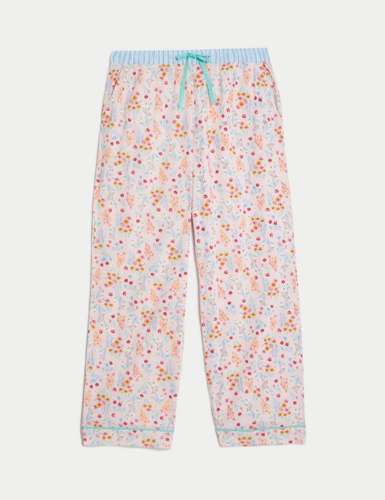 Cool Comfort™ Pure Cotton Floral Pyjama Bottoms 3 of 7