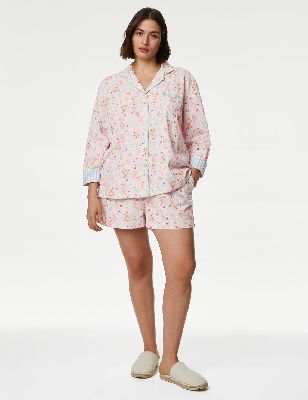 Cool Comfort™ Pure Cotton Floral Pyjama Top 7 of 7