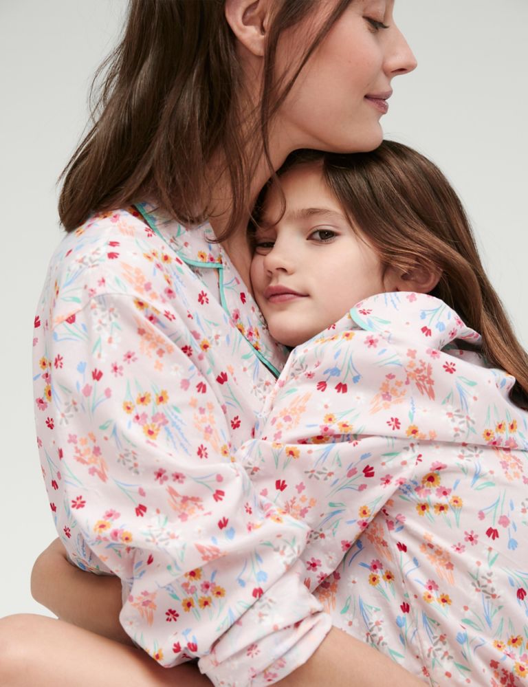 Cool Comfort™ Pure Cotton Floral Pyjama Top 7 of 7