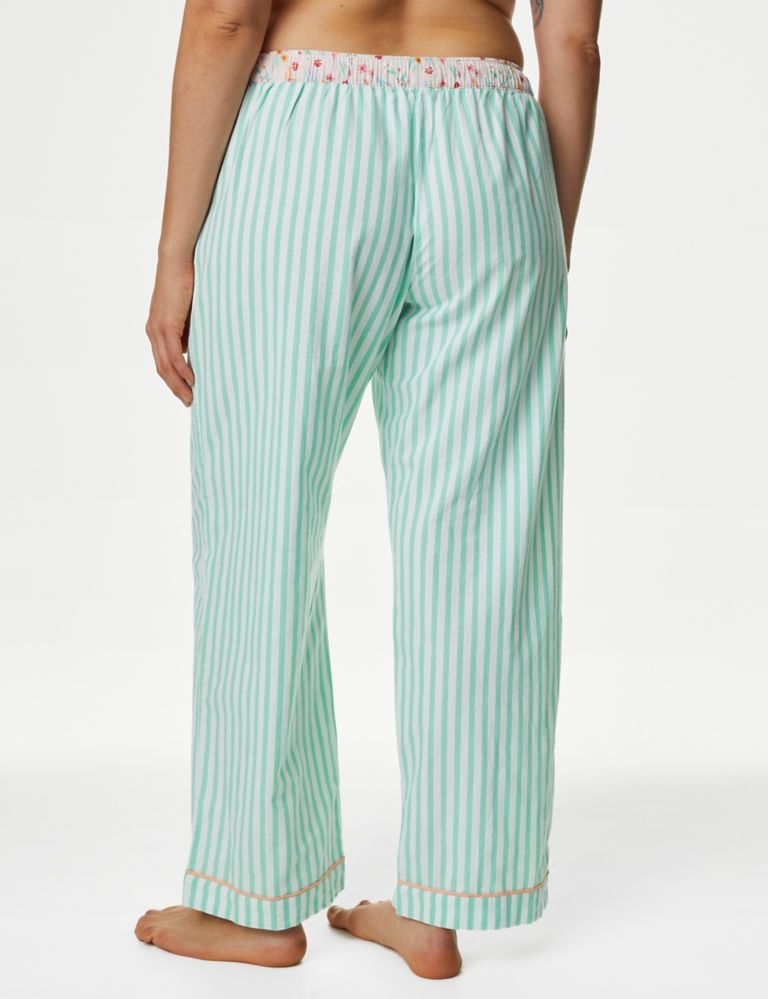 Cool Comfort™ Pure Cotton Striped Pyjama Bottoms 6 of 6
