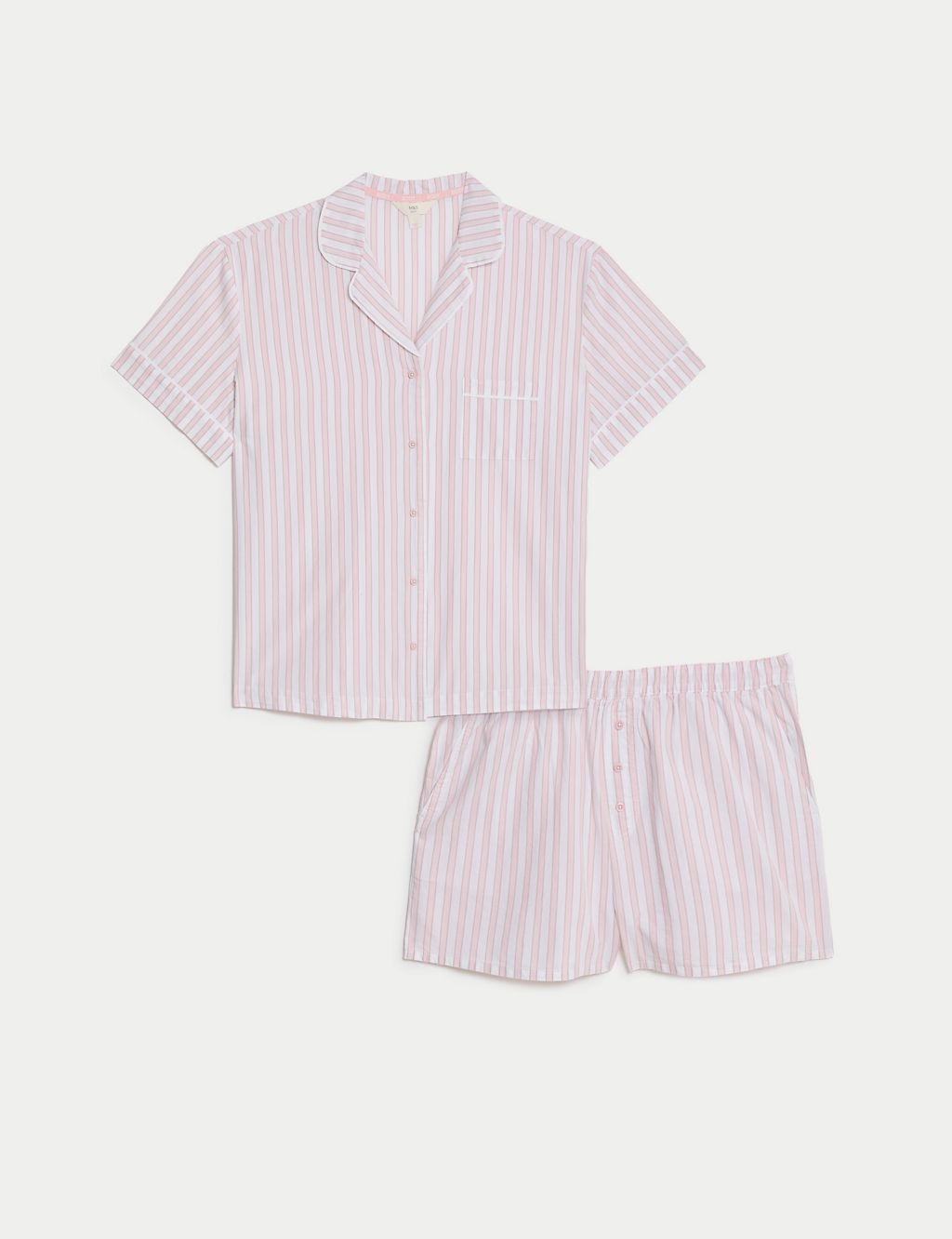 Cool Comfort™ Pure Cotton Striped Shortie Set 1 of 5