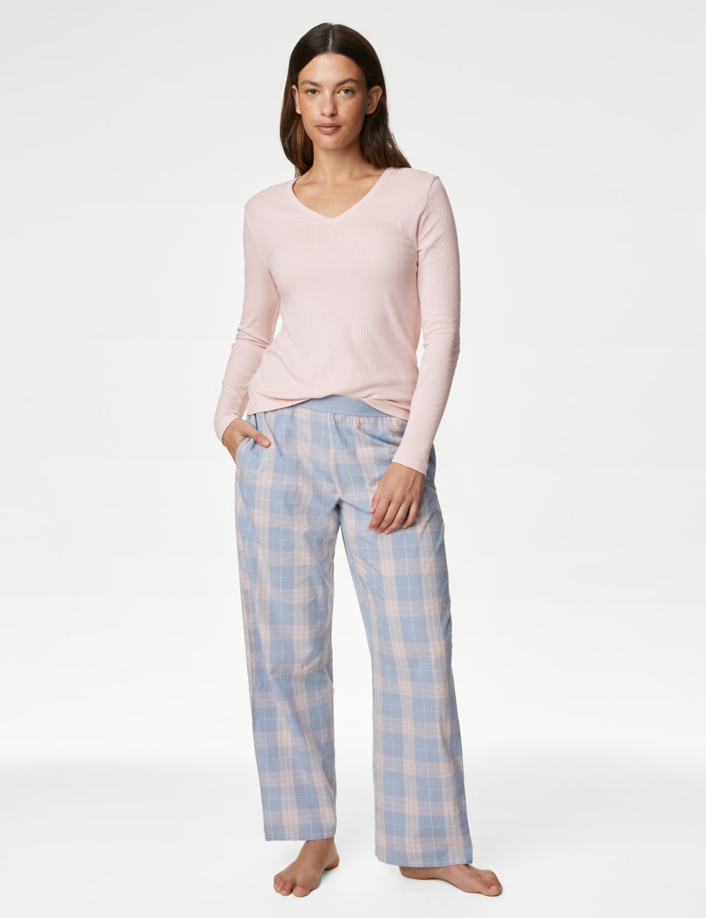 Cool Comfort Ribbed Pyjama Top