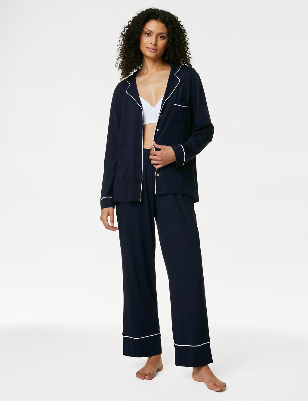 Cool Comfort TM Cotton Modal Pyjama Set, M&S Collection