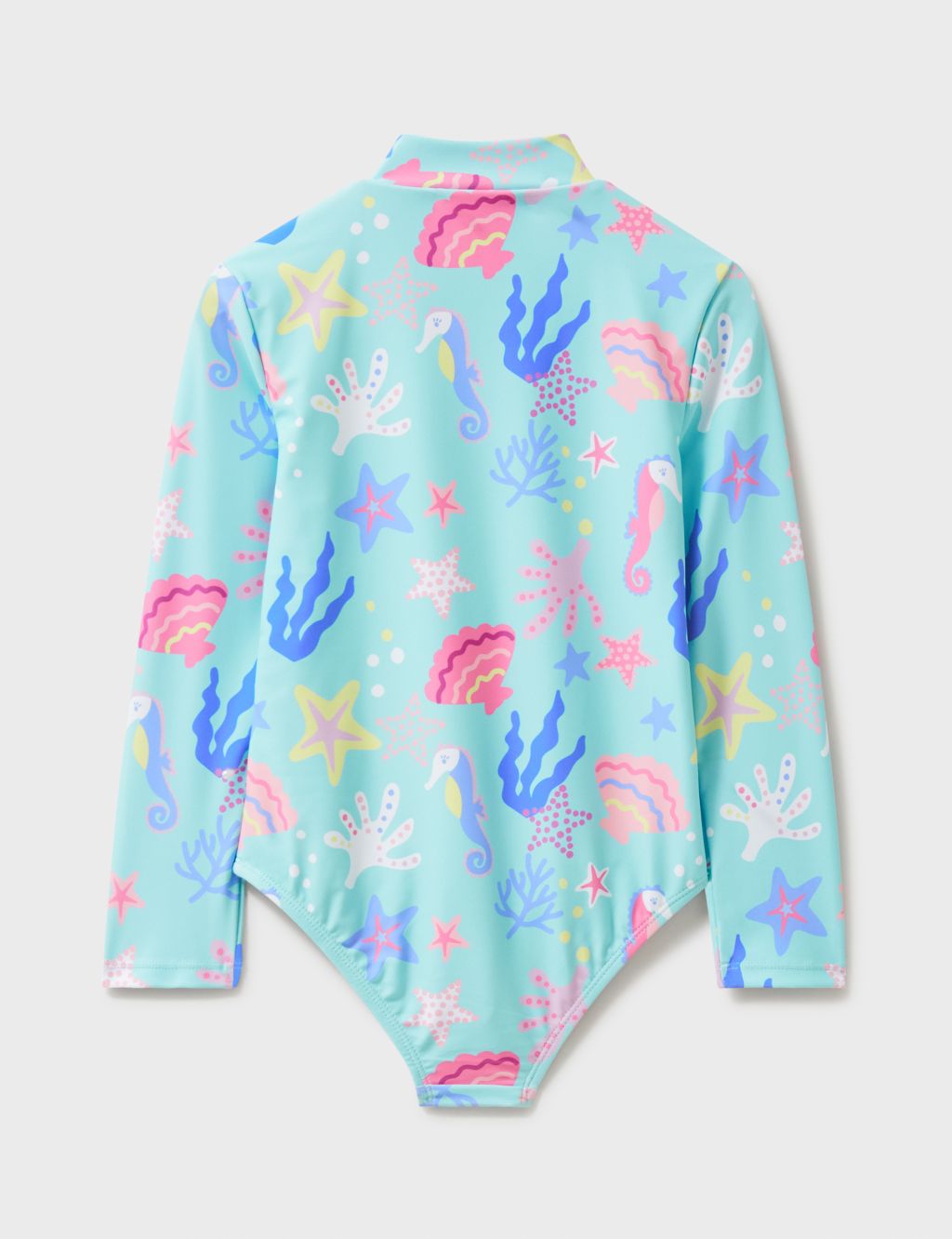 Coral Print Long Sleeve Swimsuit (3-9 Yrs) 1 of 5