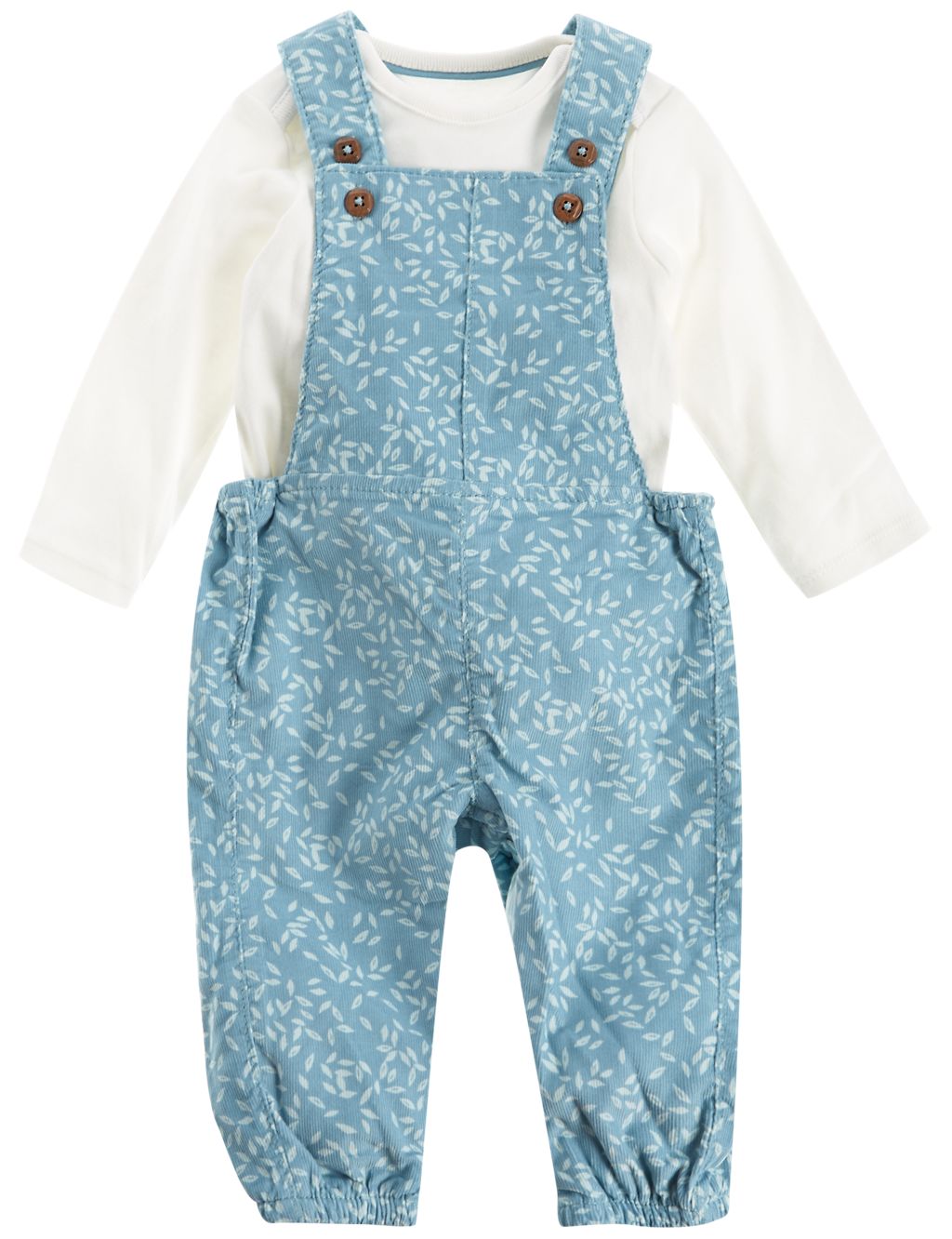 Cord All Over Print Dungarees and Bodysuit Outfit 5 of 6