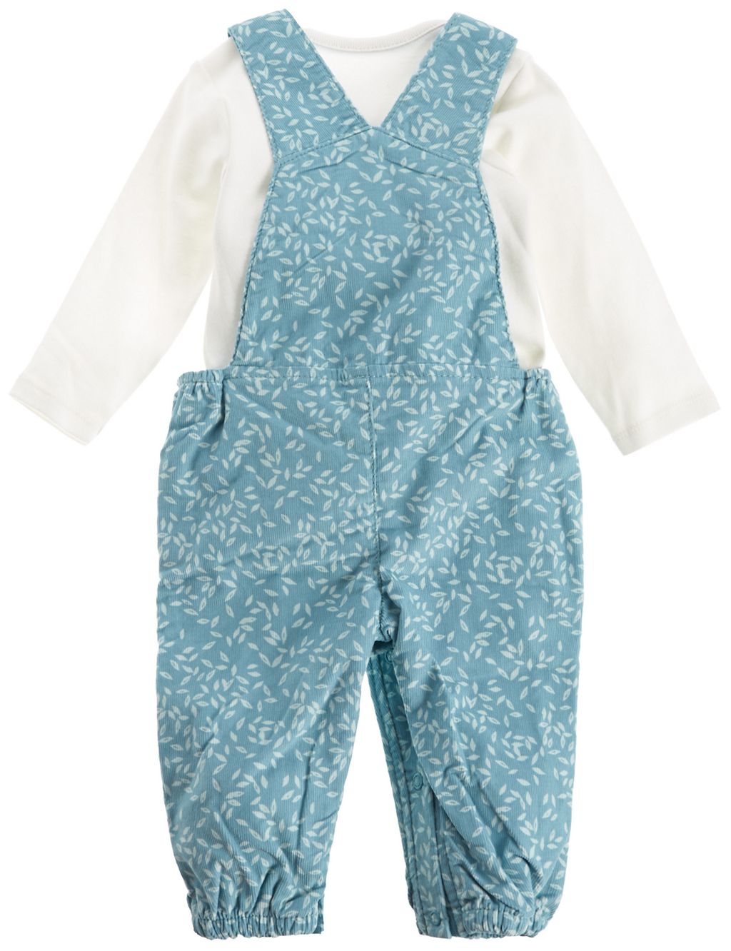 Cord All Over Print Dungarees and Bodysuit Outfit 6 of 6
