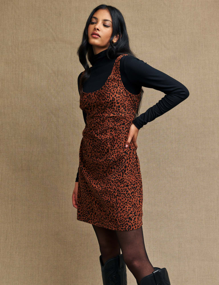 Animal print sheath on sale dress